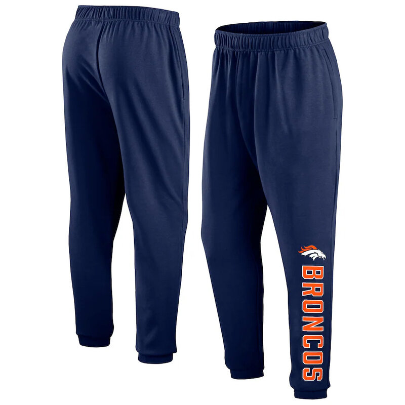 Mens Classic NFL Team Denver Broncos Active Jogger Team Sweatpant With Elastic Waistband and cuffed ankle,Perfect for sports and daily activities