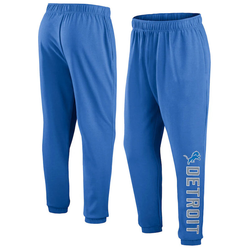 Mens Classic NFL Team Detroit Lions Active Jogger Team Sweatpant With Elastic Waistband and cuffed ankle,Perfect for sports and daily activities