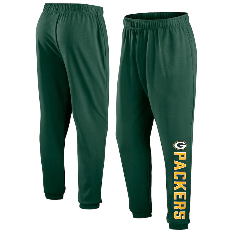 Mens Classic NFL Team Green Bay Packers Active Jogger Team Sweatpant With Elastic Waistband and cuffed ankle,Perfect for sports and daily activities