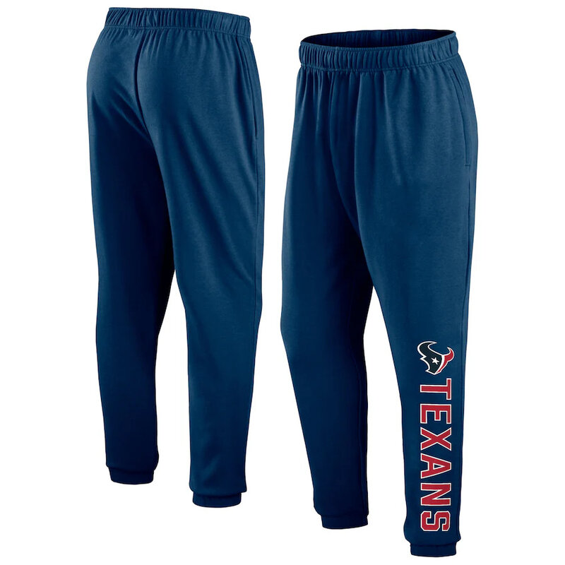 Mens Classic NFL Team Houston Texans Active Jogger Team Sweatpant With Elastic Waistband and cuffed ankle,Perfect for sports and daily activities
