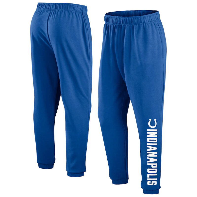 Mens Classic NFL Team Indianapolis Colts Active Jogger Team Sweatpant With Elastic Waistband and cuffed ankle,Perfect for sports and daily activities