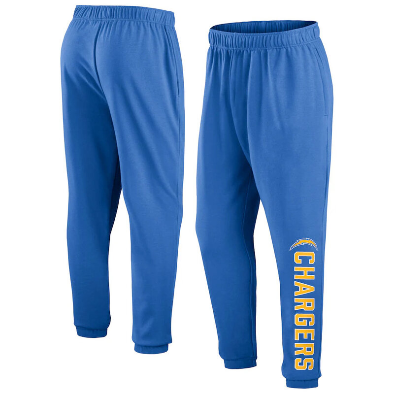Mens Classic NFL Team Los Angeles Chargers Active Jogger Team Sweatpant With Elastic Waistband and cuffed ankle,Perfect for sports and daily activities