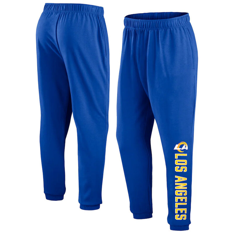 Mens Classic NFL Team Los Angeles Rams Active Jogger Team Sweatpant With Elastic Waistband and cuffed ankle,Perfect for sports and daily activities