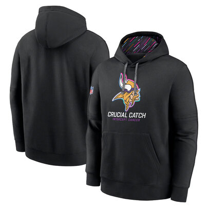 classic NFL fan gear Minnesota Vikings team logo 3D print pullover hoodie kangaroo pouch