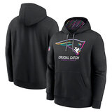 classic NFL fan gear New England Patriots team logo 3D print pullover hoodie kangaroo pouch