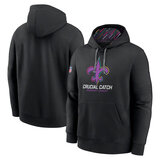 classic NFL fan gear New Orleans Saints team logo 3D print pullover hoodie kangaroo pouch