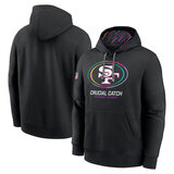 classic NFL fan gear San Francisco 49ers team logo 3D print pullover hoodie kangaroo pouch