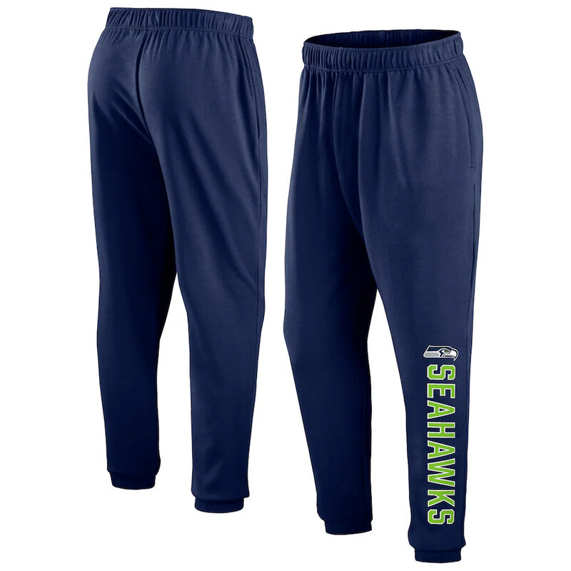 Mens Classic NFL Team Seattle Seahawks Active Jogger Team Sweatpant With Elastic Waistband and cuffed ankle,Perfect for sports and daily activities