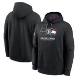 classic NFL fan gear Seattle Seahawks team logo 3D print pullover hoodie kangaroo pouch