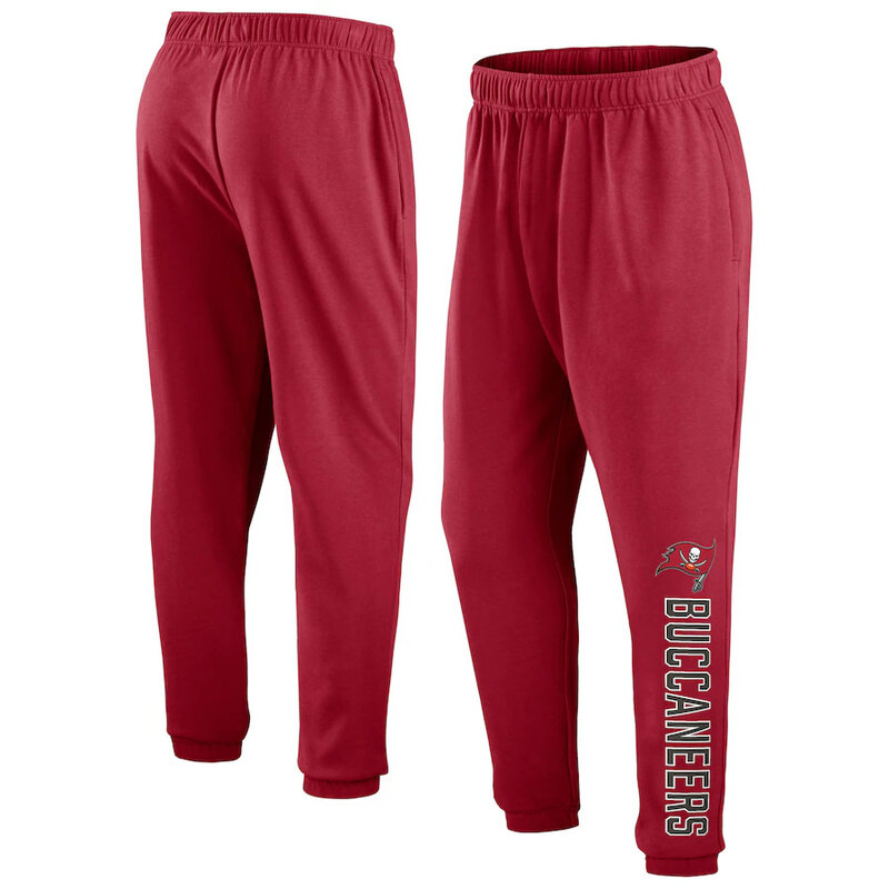 Mens Classic NFL Team Tampa Bay Buccaneers Active Jogger Team Sweatpant With Elastic Waistband and cuffed ankle,Perfect for sports and daily activities