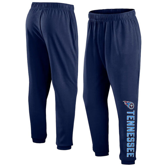 Mens Classic NFL Team Tennessee Titans Active Jogger Team Sweatpant With Elastic Waistband and cuffed ankle,Perfect for sports and daily activities
