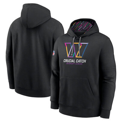 classic NFL fan gear Washington Commanders team logo 3D print pullover hoodie kangaroo pouch