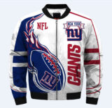 NFL merchandise New York Giants full zip-up Cotton-padded Jacket for cold winter