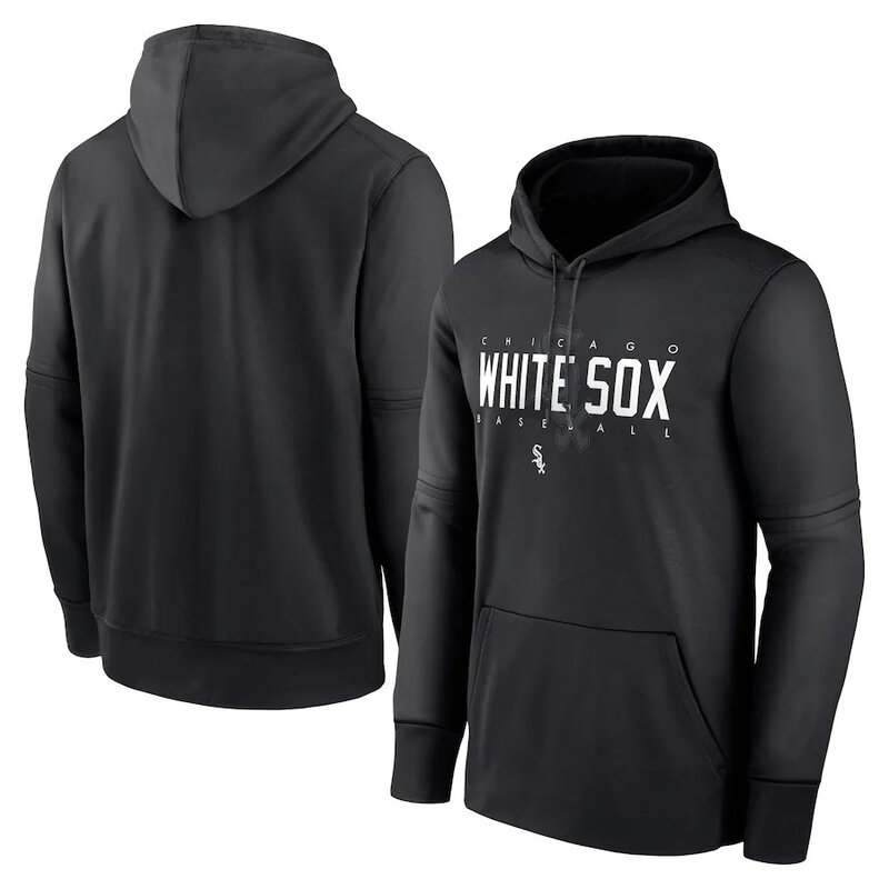 MLB merchandise hoodie - MLB team Chicago White Sox sweatshirt for men and women,long sleeve,drawstring,two front pockets