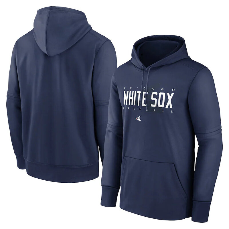 MLB merchandise hoodie - MLB team Chicago White Sox sweatshirt for men and women,long sleeve,drawstring,two front pockets