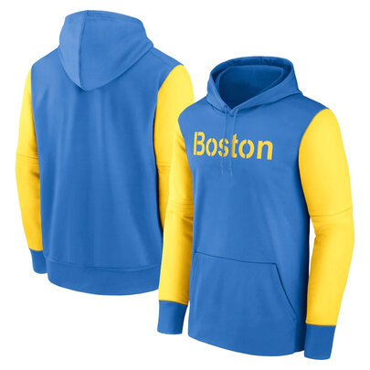 long sleeve MLB Team Hoodie - MLB Gear Boston Red Sox Pullover Hoodie Blue