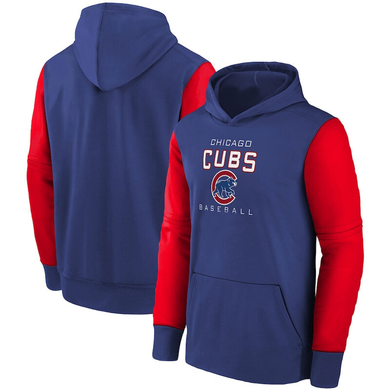 long sleeve MLB Team Hoodie - MLB Gear Chicago Cubs Pullover Hoodie Blue