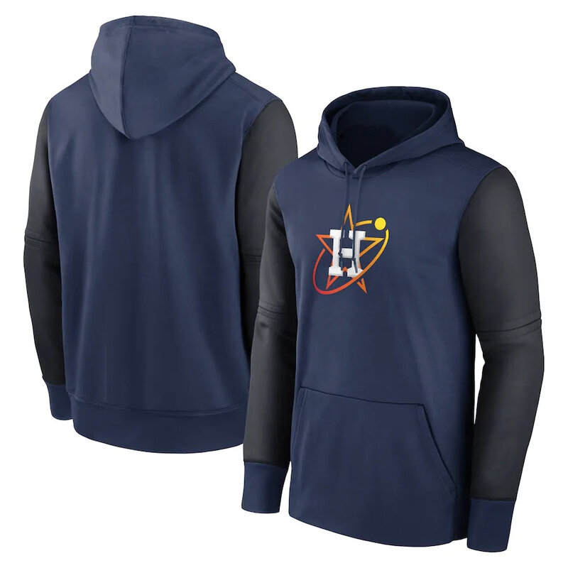 long sleeve MLB Team Hoodie - MLB Gear Houston Astros Pullover Hoodie Blue