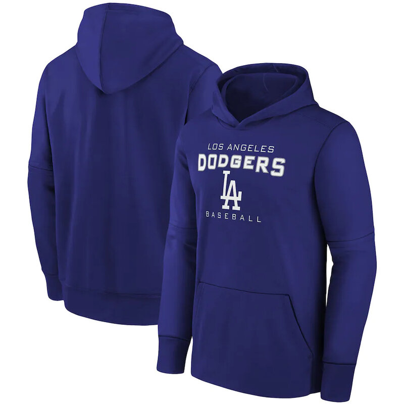 long sleeve MLB Team Hoodie - MLB Gear Los Angeles Dodgers Pullover Hoodie Blue