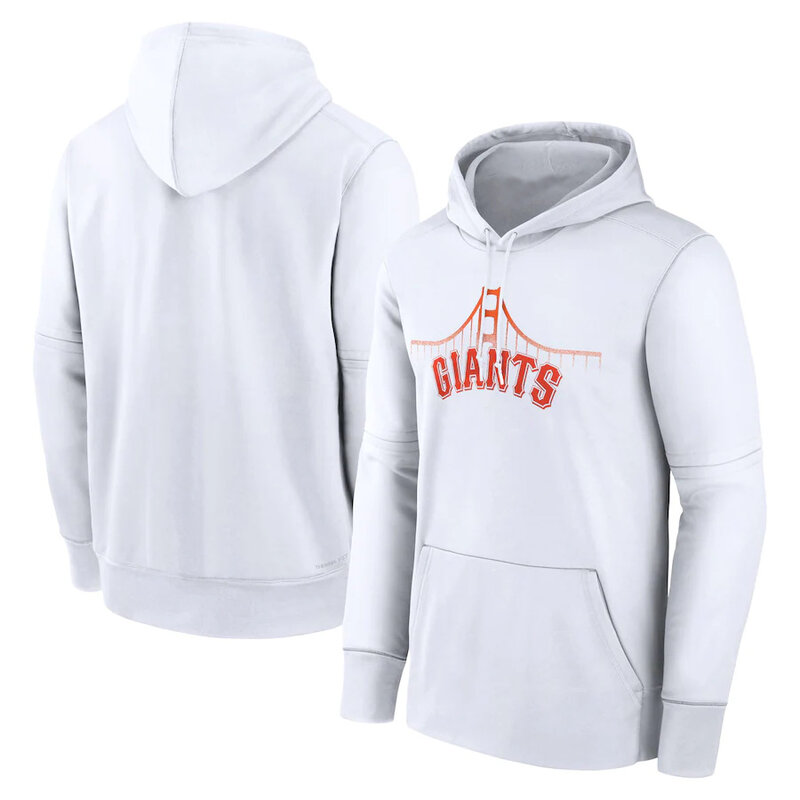 long sleeve MLB Team Hoodie - MLB Gear San Francisco Giants Pullover Hoodie White
