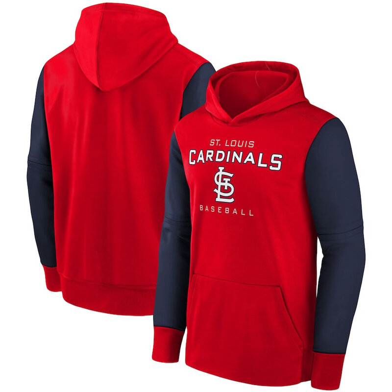 long sleeve MLB Team Hoodie - MLB Gear St Louis Cardinals Pullover Hoodie Red