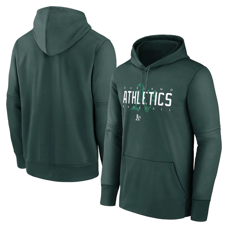 MLB merchandise hoodie - MLB team Oakland Athletics sweatshirt for men and women,long sleeve,drawstring,two front pockets