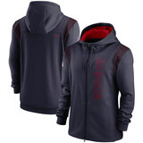 National Football League (NFL) Houston Texans long sleeve full zip up hoodie with drawstring hooded for NFL die-heart fans