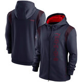 National Football League (NFL) New England Patriots long sleeve full zip up hoodie with drawstring hooded for NFL die-heart fans