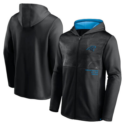 Official NFL merchandise NFL Football Wear Carolina Panthers Zip UP Hoodie Black america National Football League Jersery