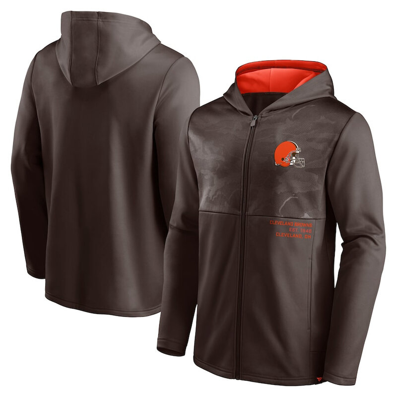 Official NFL merchandise NFL Football Wear Cleveland Browns Zip UP Hoodie america National Football League Jersery