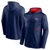 Official NFL merchandise NFL Football Wear New England Patriots Zip UP Hoodie Blue america National Football League Jersery