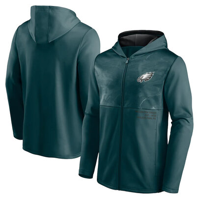 Official NFL merchandise NFL Football Wear Philadelphia Eagles Zip UP Hoodie Green america National Football League Jersery
