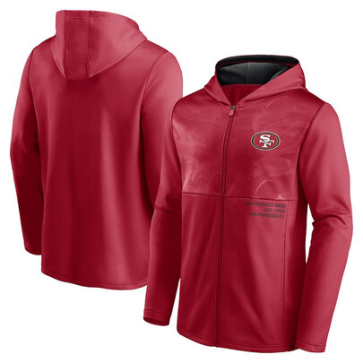 Official NFL merchandise NFL Football Wear San Francisco 49ers Zip UP Hoodie Red america National Football League Jersery