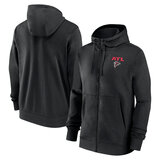 NFL merchandise Team Logo Atlanta Falcons full zip up hoodie - long sleeve hooded sweatshirt