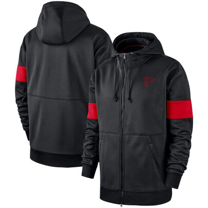 NFL Atlanta Falcons long sleeve zip up hoodie with drawstring hooded,two front pocket,fashion National Football League apparel
