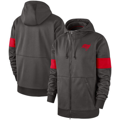 NFL Tampa Bay Buccaneers long sleeve zip up hoodie with drawstring hooded,two front pocket,fashion National Football League apparel