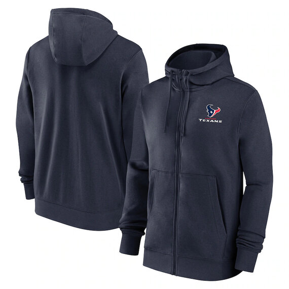 NFL merchandise Team Logo Tennessee Titans full zip up hoodie - long sleeve hooded sweatshirt