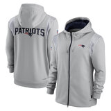 NFL New England Patriots long sleeve full zip up hoodie - hooded sweatshirt,two front pocket,fashion National Football League official licensed NFL football gear apparel