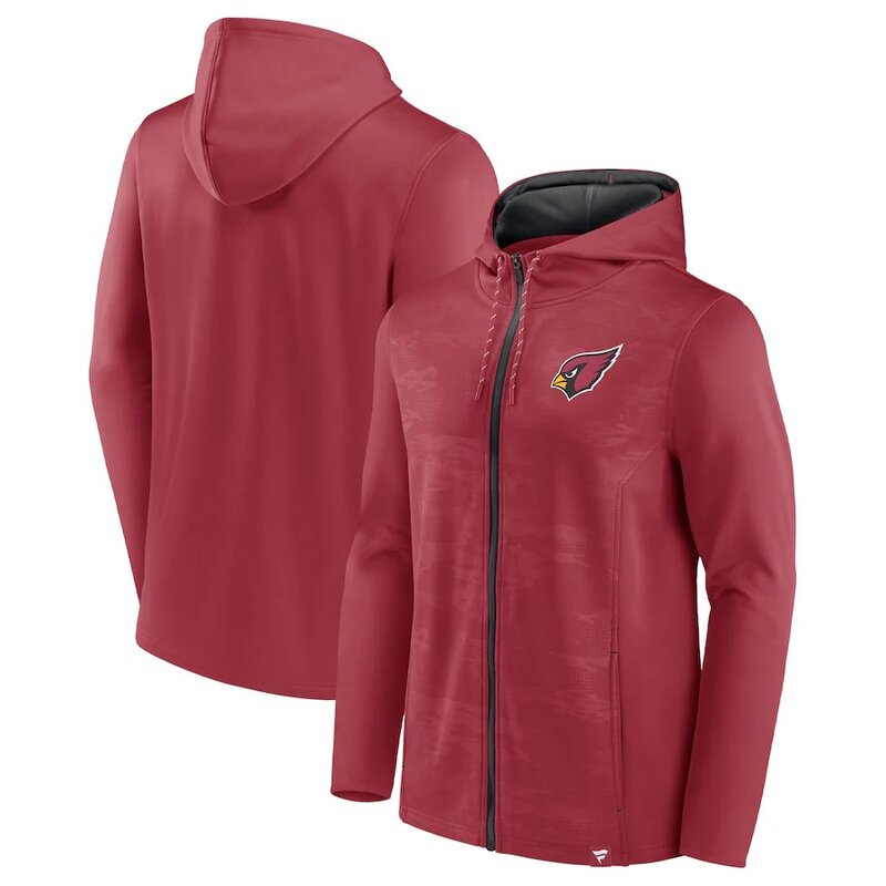 NFL Zip Hoodie Team Arizona Cardinals Jersey Red