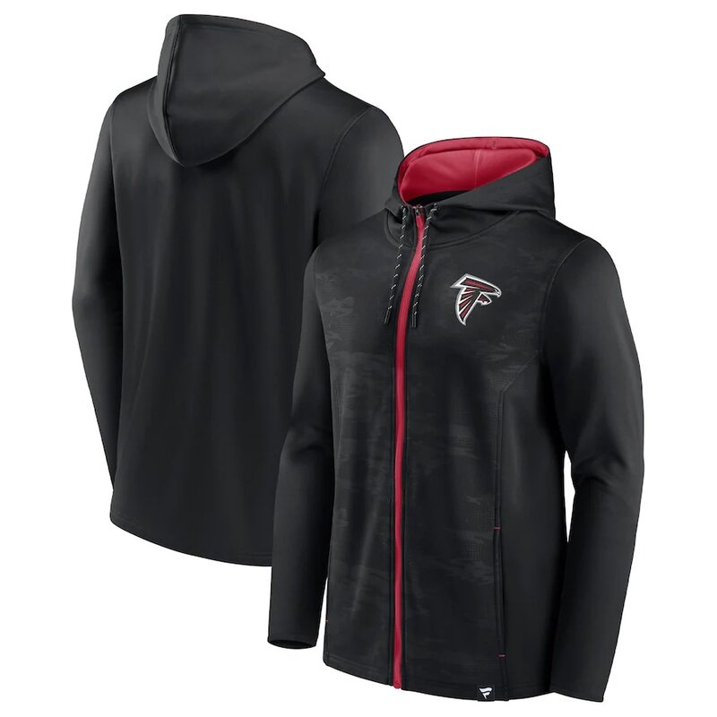 NFL Zip Hoodie Team Atlanta Falcons Jersey Black