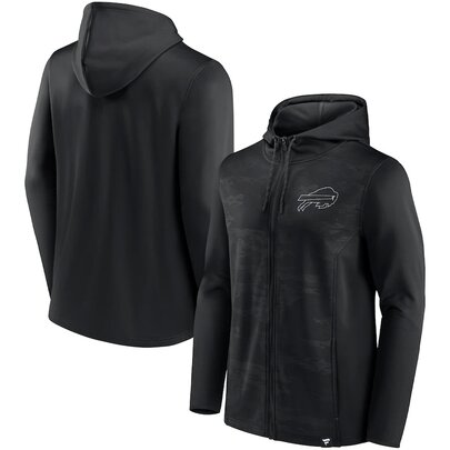 NFL Zip Hoodie Team Buffalo Bills Jersey Black