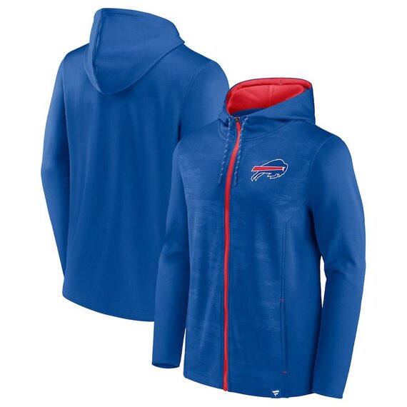 NFL Zip Hoodie Team Buffalo Bills Jersey Blue