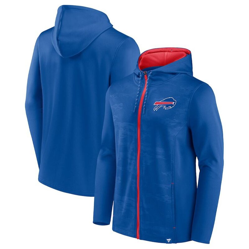 NFL Zip Hoodie Team Buffalo Bills Jersey Blue