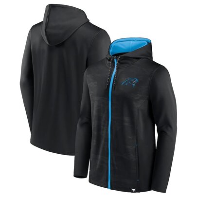 NFL Zip Hoodie Team Carolina Panthers Jersey Black