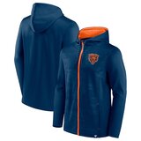 NFL Zip Hoodie Team Chicago Bears Jersey Blue
