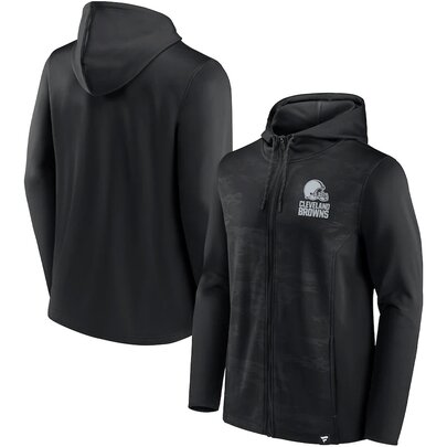 NFL Zip Hoodie Team Cleveland Browns Jersey Black