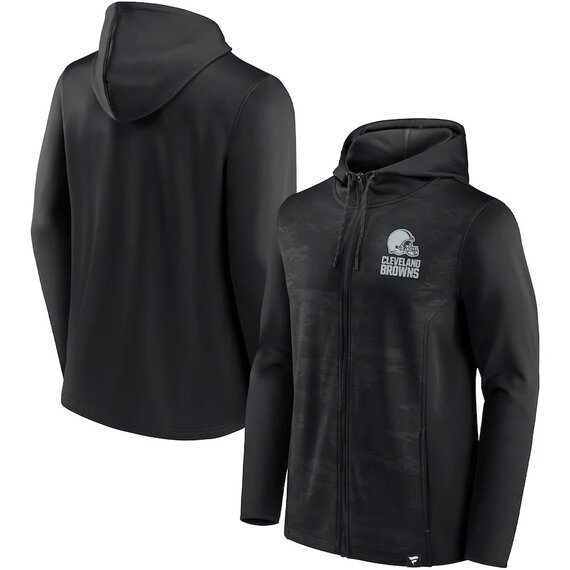 NFL Zip Hoodie Team Cleveland Browns Jersey Black
