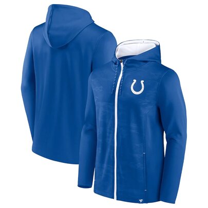 NFL Zip Hoodie Team Indianapolis Colts Jersey Blue