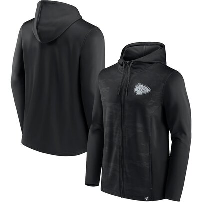 NFL Zip Hoodie Team Kansas City Chiefs Jersey Black