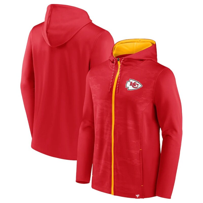 NFL Zip Hoodie Team Kansas City Chiefs Jersey Red